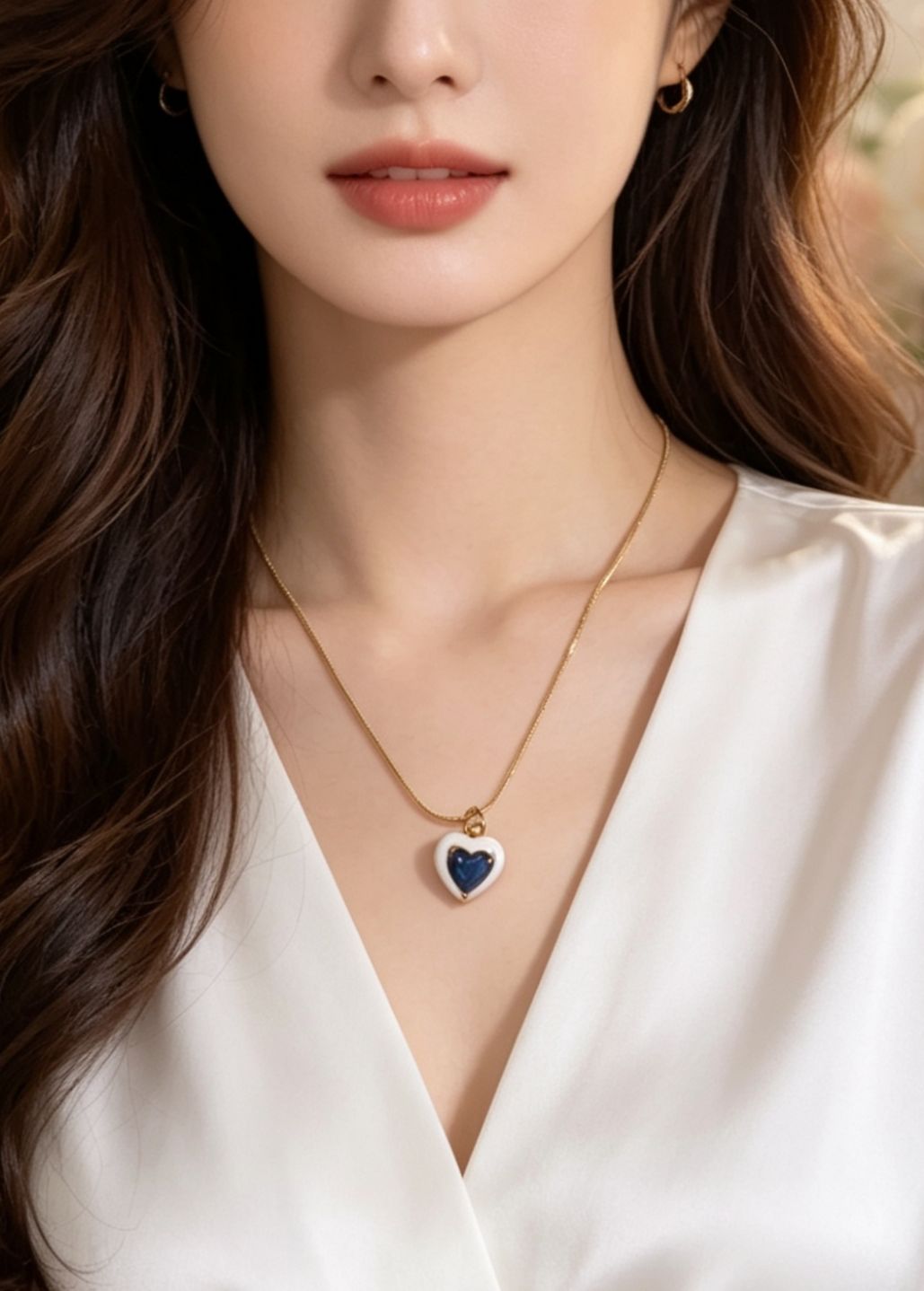 COLLAR CORAZON AZUL