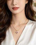 COLLAR CORAZON ROSA