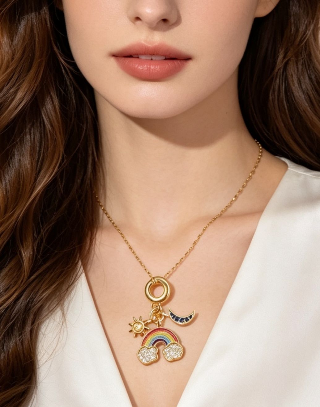 COLLAR ARCOIRIS MULTICHARMS